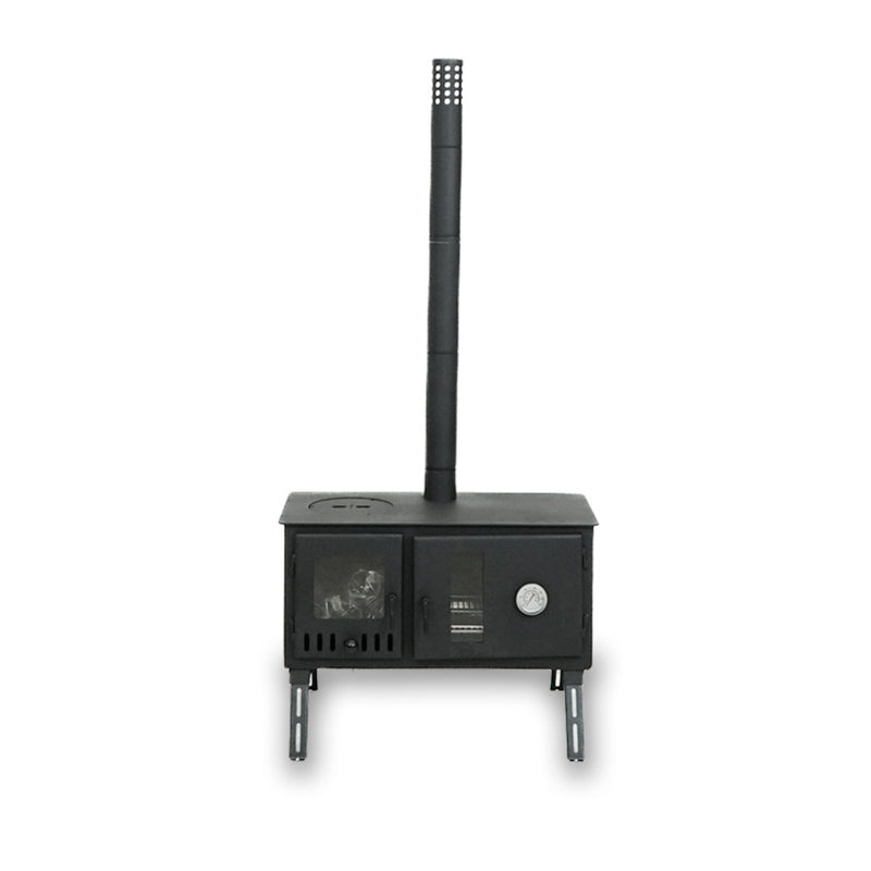 Poêle à bois portatif Firebox Eco Burn Range Oven | 3,5 kW 20,5 kg