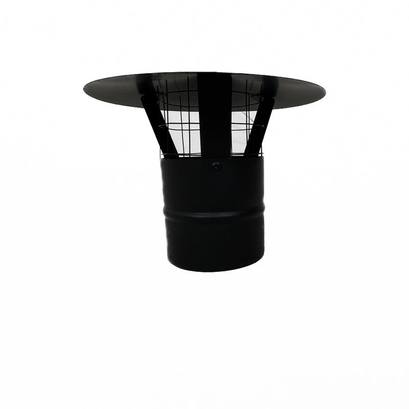 Poêle à bois ovale Hygge | 4,5 kW 18 kg | Ensemble de conduit de fumée à paroi simple