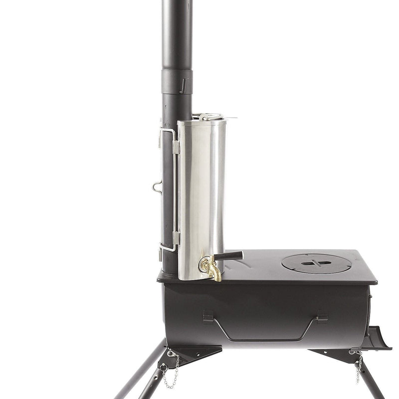 Poêle à bois portatif Pioneer | 2,5 kW 12 kg - Ensemble chauffe-eau