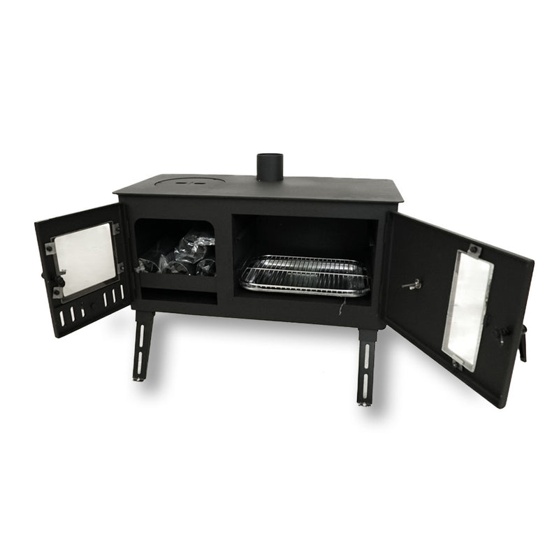 Poêle à bois portatif Firebox Eco Burn Range Oven | 3,5 kW 20,5 kg