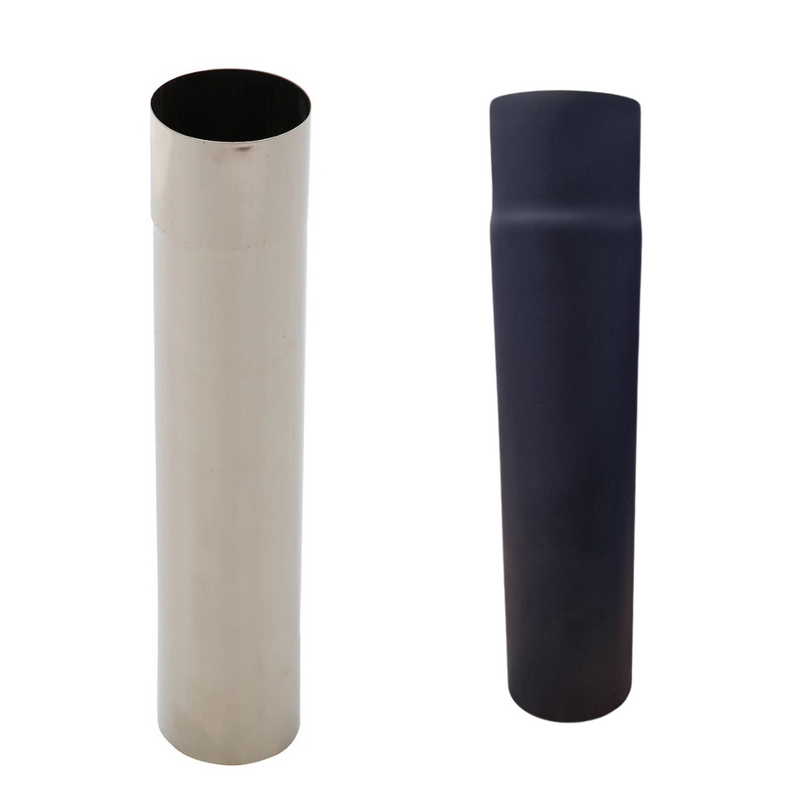 thumbnail image 2 of LANZZAS 90° Oven Pipe With Cleaning Access – 120 Mm, Pointed Arch, Black Enamel 2 of 6