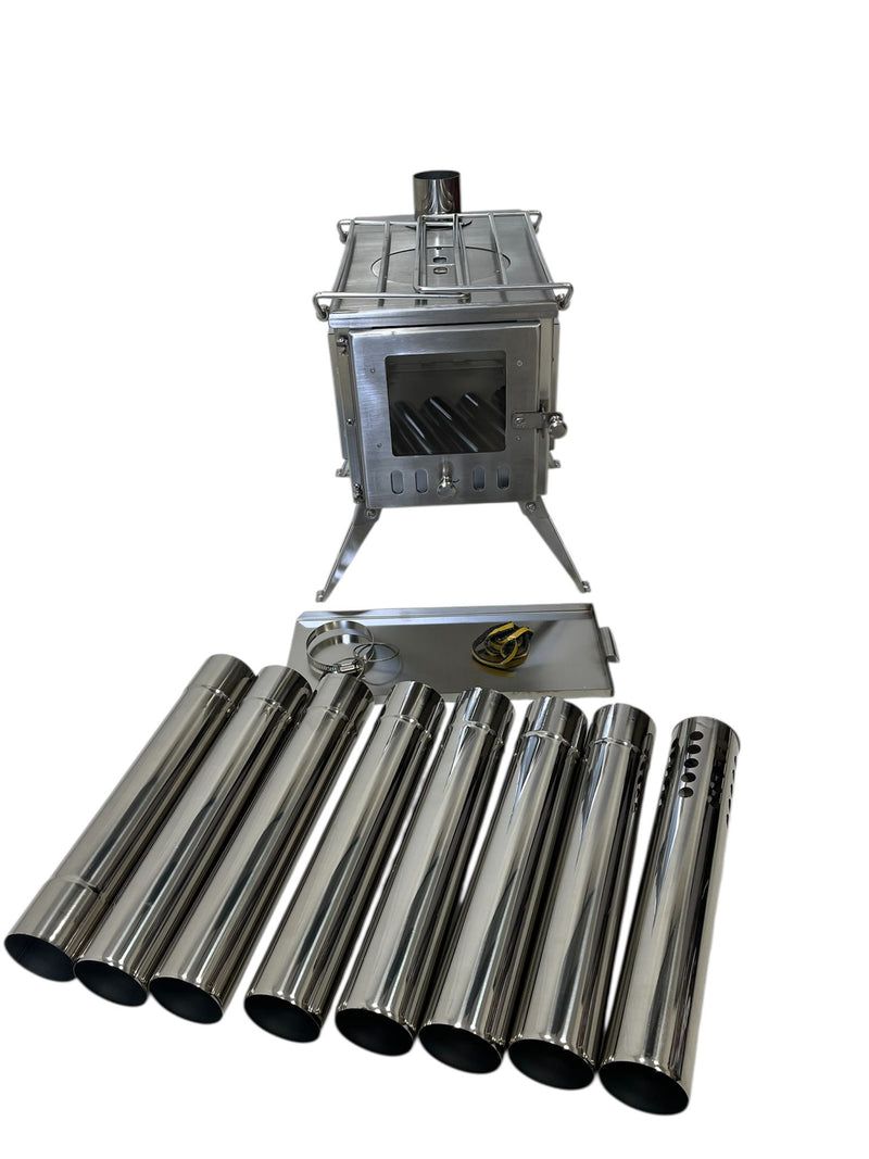 Firebox Flame Clear View Portable Wood Stove | 3.5kw 14kg