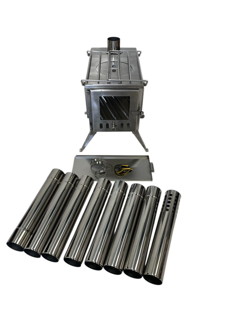 Firebox Flame Clear View Portable Wood Stove | 3.5kw 14kg