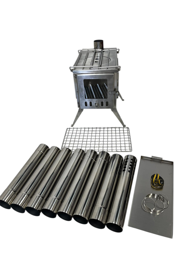 Firebox Flame Clear View Portable Wood Stove | 3.5kw 14kg