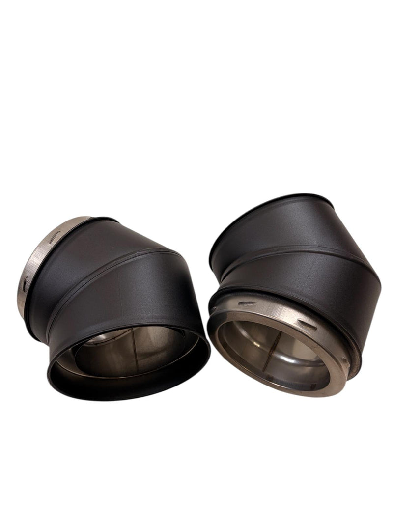 5-Inch Twin Wall 45 Degree Elbows (Pair) | Hygge, Ignis, XL Stoves